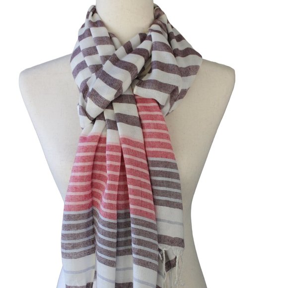 AMERICAN EAGLE OUTFITTERS Women’s Scarf- Lightweight 24”x76” Striped